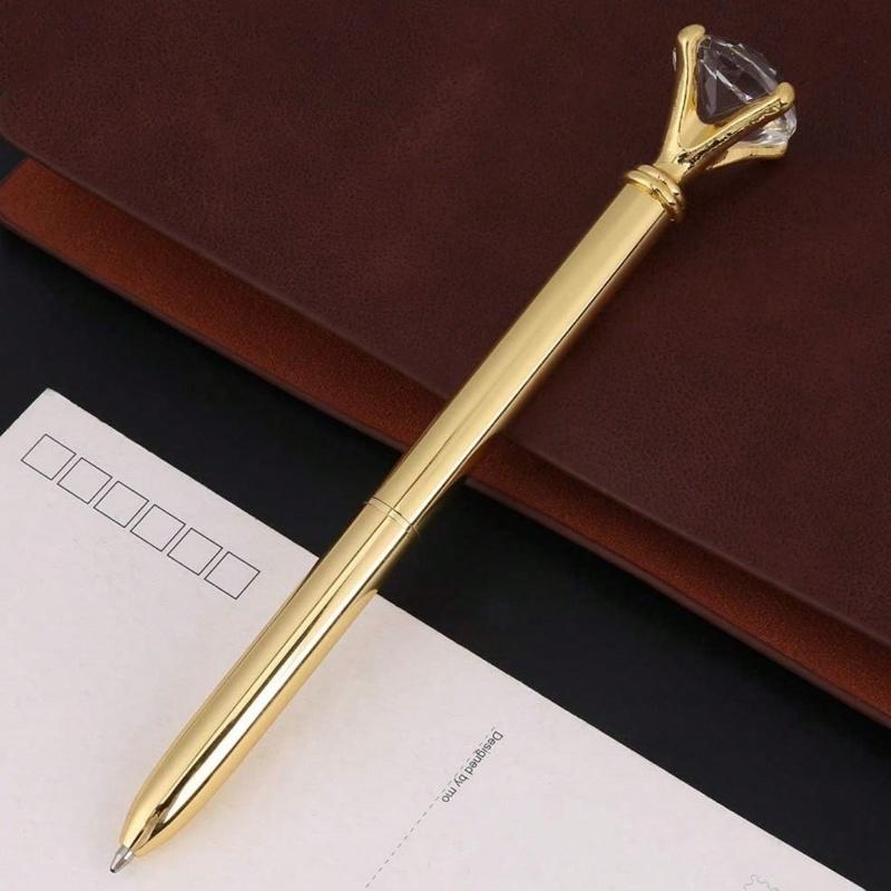 5 large diamond ballpoint pens creative diamond crystal head ballpoint pen signature pens