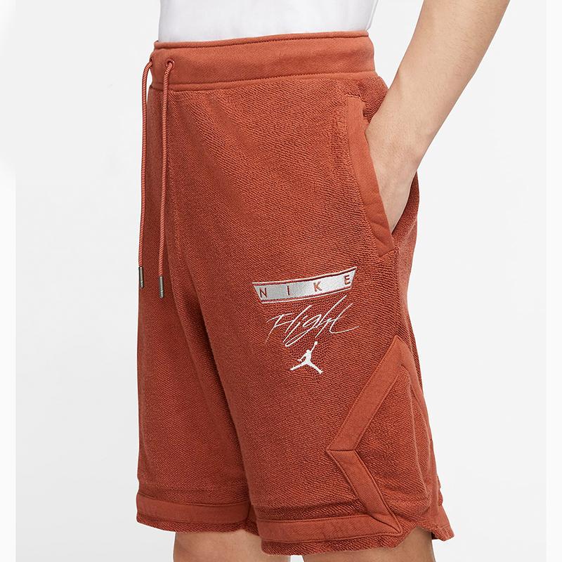 Jordan Logo Embroidered Comfortable Sports Breathable Shorts Men Shorts Brown DA5498-255
