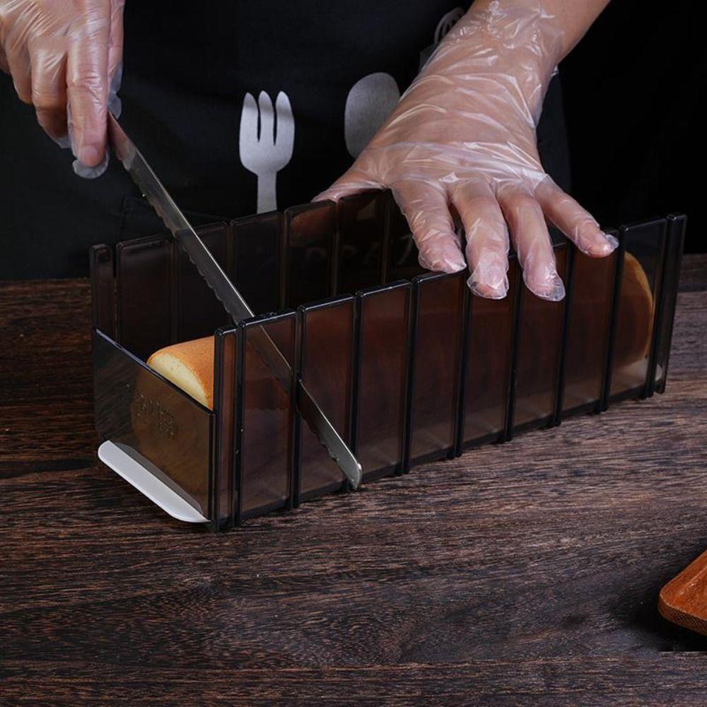 Plastic Swiss Roll Cutting Mold Accurate Dough Thickness Guide Household Cake Roll Cutter  Bread