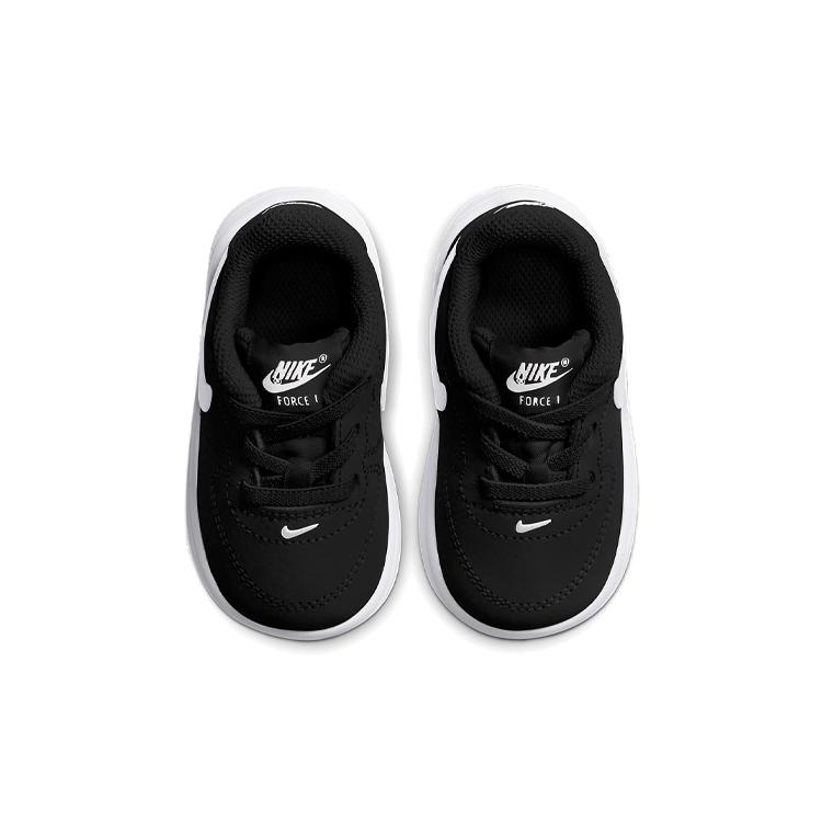 Nike Air Force 1 18 Low top Skateboard Shoes Black White Infant And Toddler 905220-002