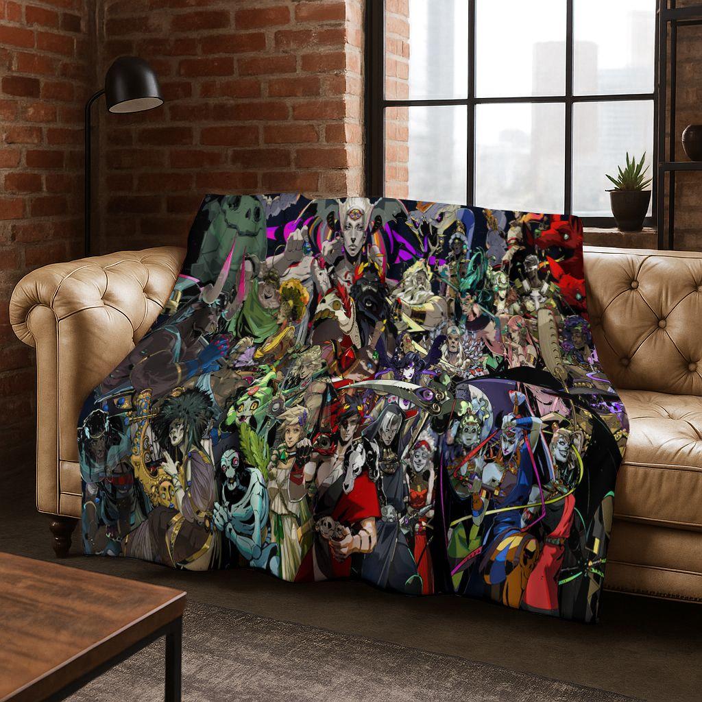 3D Classics Game Hades Cartoon Flannel Blanket,Cozy Soft Throw Blanket for Home Bedroom Bed Sofa Picnic Cover Picnic Gift Kids