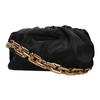 Bottega Veneta Chain Mail Bag With Thick Chain Women Shoulder Bag Black 620230VCP408425