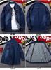 Plus Size Men's Elastic Denim Jacket - Solid Color for Spring/Autumn