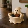 Versatile Storage Bowl 3D Printed Halloween Ghost Bowl, Trick or Treat Snack Candy Decor Serving Decorative Tray Dish, Party Supplies Tableware