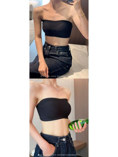 

Бесшовный белый бюстгальтер-бандо без бретелек с нескользящей лентой для женщин - Идеально подходит для свадебных и вечерних платьев L (36/80ABC 110-125 lbs)