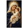 Full Square Round Diamond Painting Kit Religion Art Virgin Mary Praying Diamond Embroidery Handmade Mosaic Home Decoration
