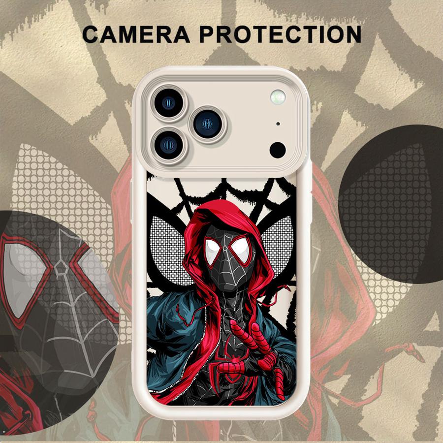 Marvel Spiderman Mykt Skall Telefondeksel for iPhone 13 12 11 Pro Max XR XS Max 15 16 14 Plus 17 Air 16e