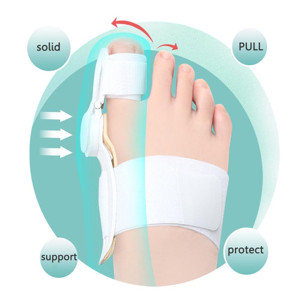Unisex Hallux Valgus Appliance Relieve Pain Portable Big Bone Toe Bunion Splint Rotatable Adjustable Daily Wear for Foot Care