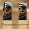 Universum Planet Atmosphäre Schlichtheit Galvanik Glas Handyhülle für Samsung Galaxy S26 S25 S24 S23 S22 S21 FE, Ultra, Plus