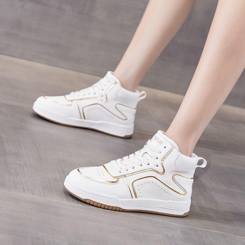 

Теплые Плюшевые Зимние Натуральная Кожа Женские Белые Ботинки Высокие Модные Брендовые Кроссовки Женская Обувь Повседневная Мягкая Дышащая 40 золотой