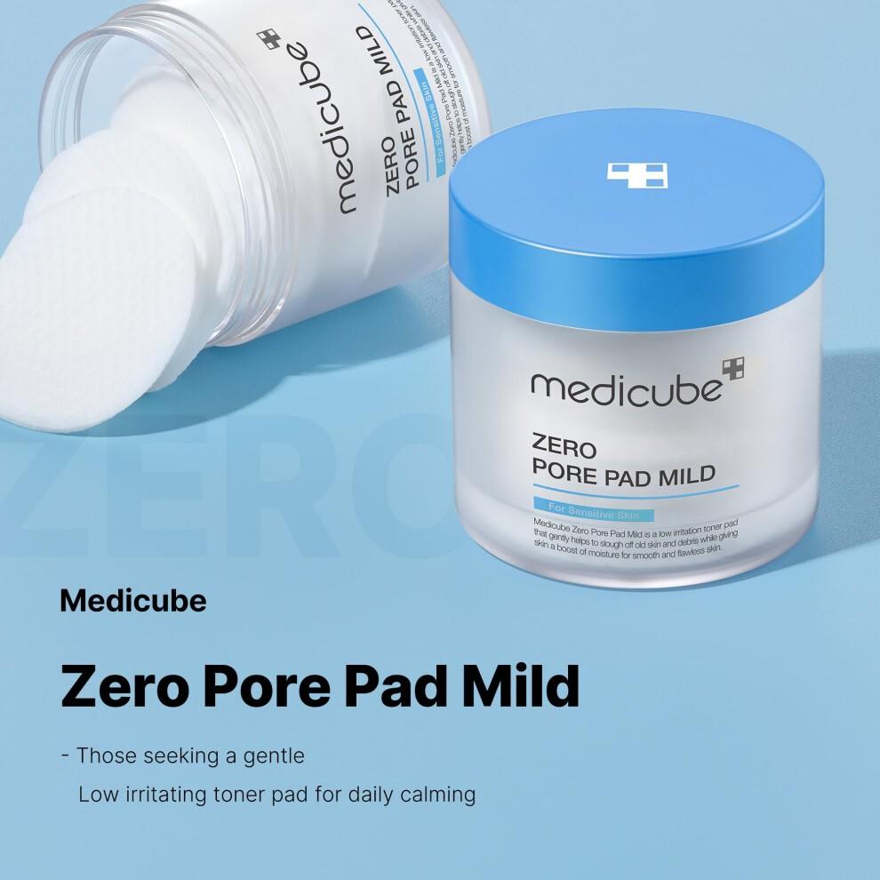 Medicube Zero Pore 2-Step Set Korean Skincare Pore Care Serum Toner Kit for Smooth Skin
