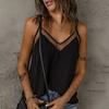 Sexy V Neck Summer Camisole for Women 2024 European American Fashion Top