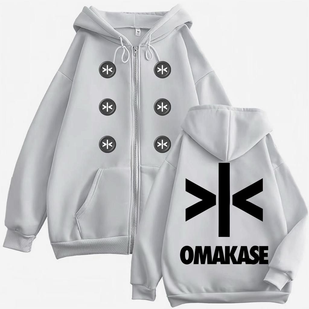 Alvaro Diaz Omakase Zipper Hoodies Men Women Harajuku Hip Hop Jacket Sweatshirt High Quality Casual Zip Up Hoodie Coat