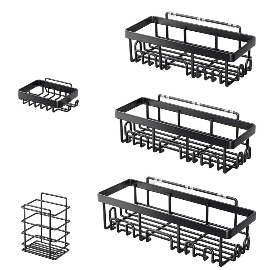 Bathroom Storage Rack, Punch-free Wall-mounted Bathroom Storage Rack, Soap And Toiletries Bathroom Rack