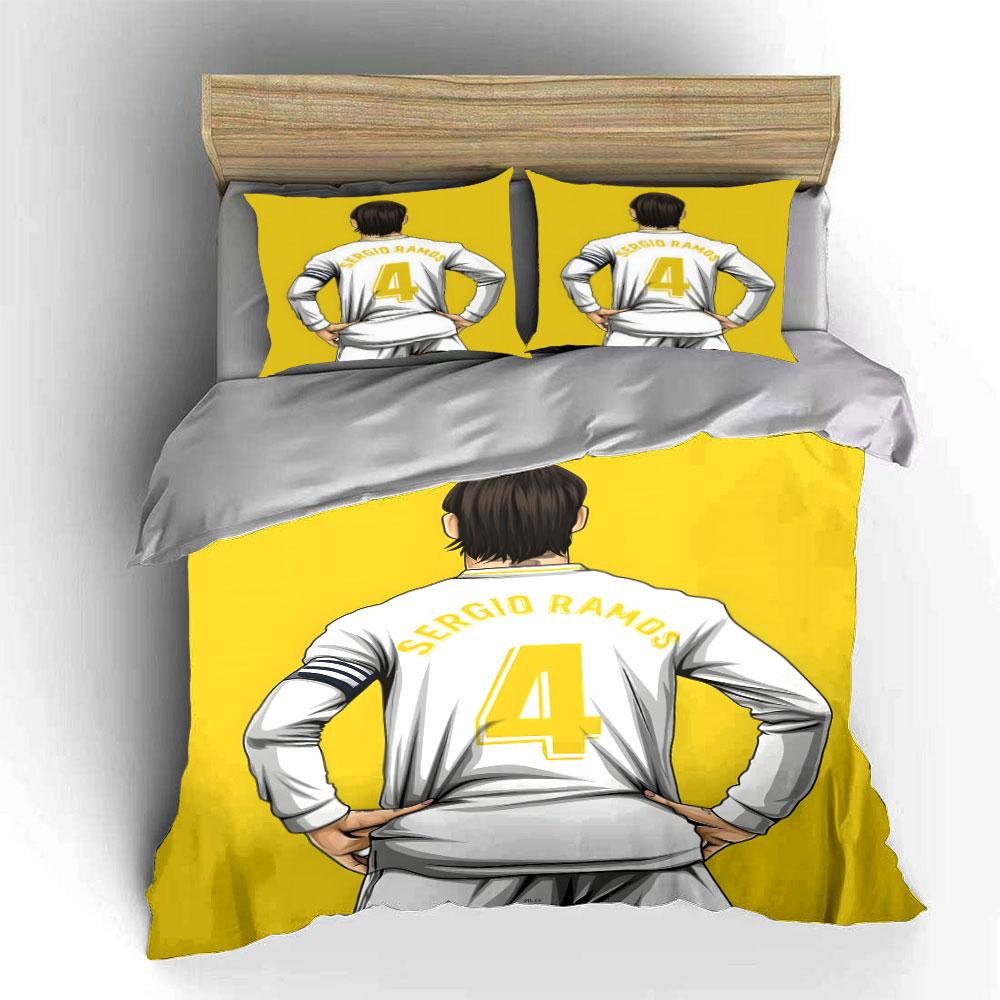 Illustration of Sergio Ramos. Bedding sets Duvet cover sets Duvet covers Pillowcases(1 * Duvet Cover 2 * Pillowcases without duvet insert)