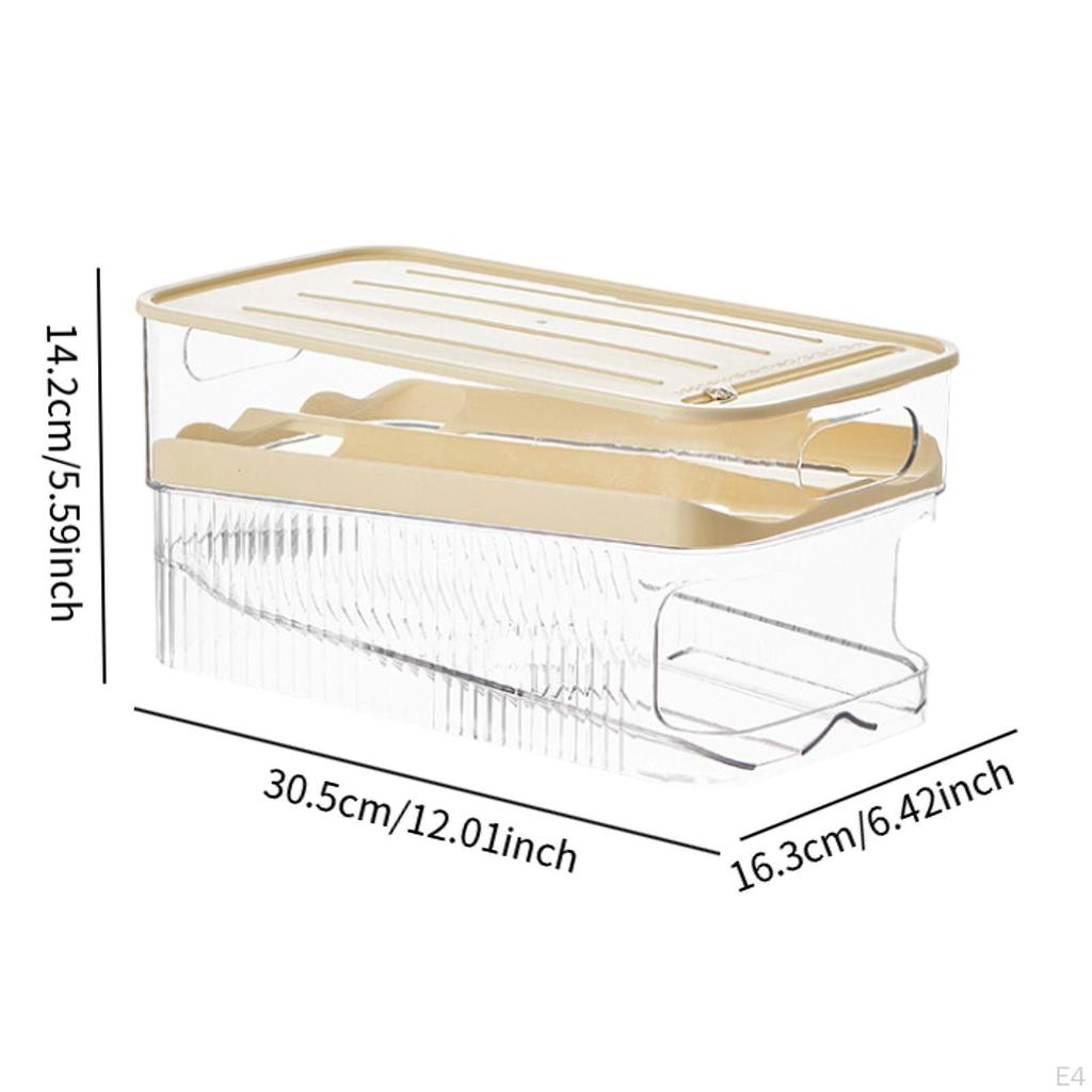 Eierspender Automatischer Rollorganizer Kühlschrank Aufbewahrungsbehälter für Küche