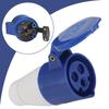 Auto-Verbindungsstecker-Adapter Hauptstecker Anschlussstelle Adapter 3-Pin Netzanschlussstelle Steckdosenadapter 240V 16A Für Wohnwagen Wohnmobil