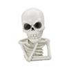 Festive Desktop Skull Figurines Skeleton Thinker Statue Halloween Decor, Funny Thinking Figurine, Dark Atmosphere Party Props Resin Sculpture for Home