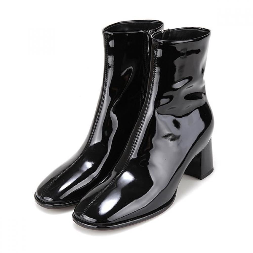 Barbara Soft Patent Leather 6cm Ankle Boots Bbi841bk 250mm