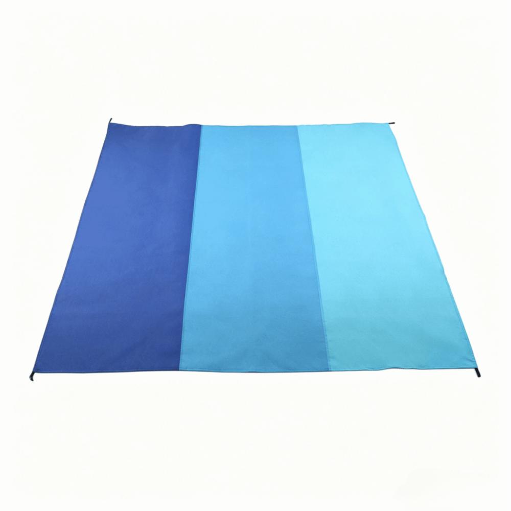 Blue Beach Blanket Sandproof Waterproof Camping Blanket Lightweight Outdoor Mat  Outdoor Gatherings