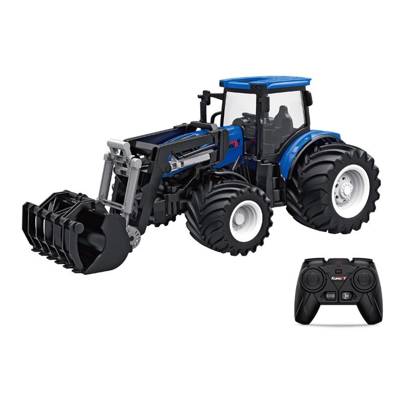 Alloy Remote Control Farmer Tractor Simulation Engineering Vehicle Electric Toy Farm Transport Vehicle 2.4G Remote Contro Vehicl