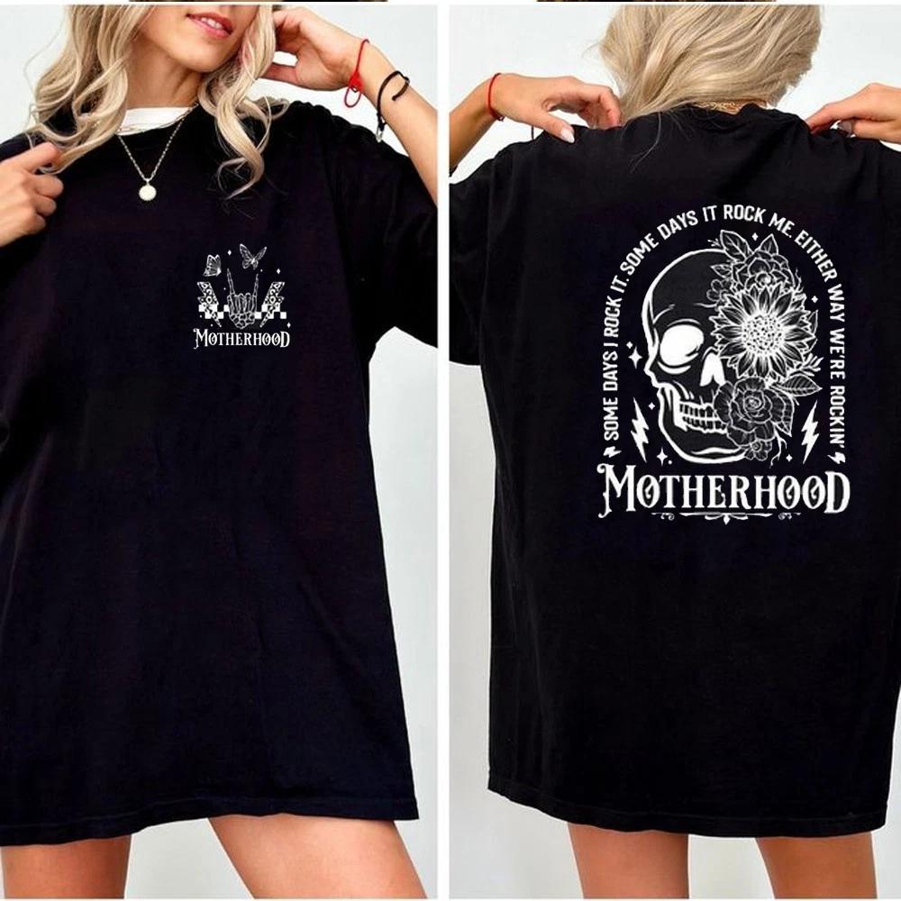 Vintage Motherhood Tee, Someday I Rock It Mom Life T-shirt, Mother s Day Gift 4XL