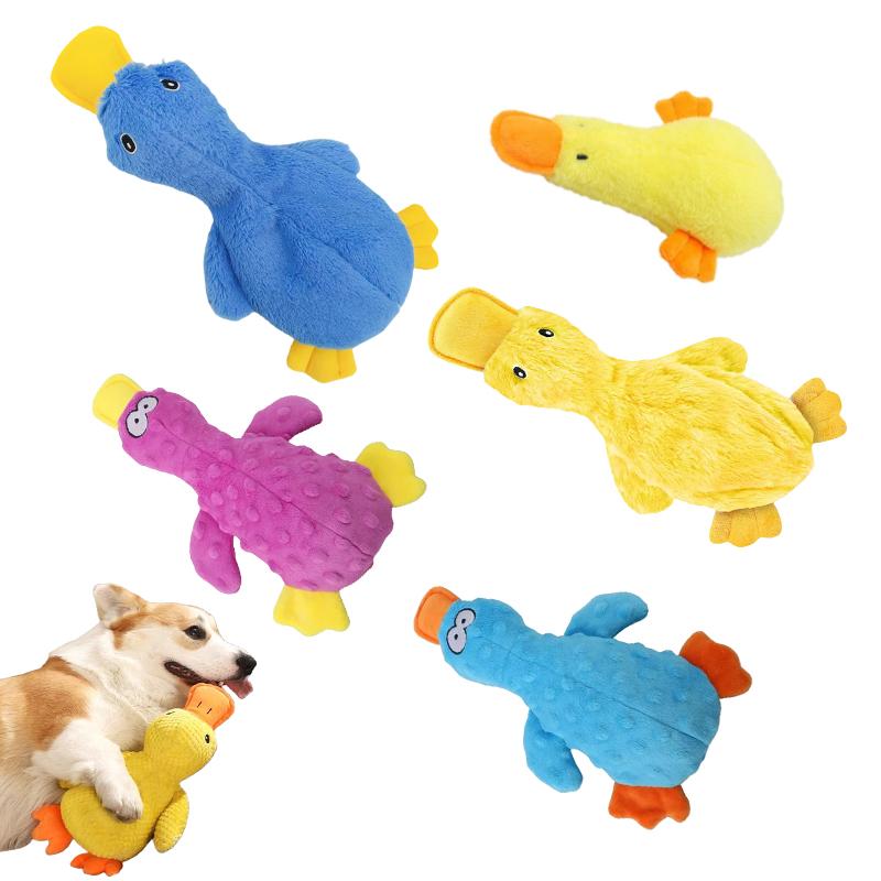 Hond Knuffel Geluidspeelgoed Gele Eend Puppy Piepend Interactief Knuffeldier Bijten Kauwen Rammelaar Huisdierbenodigdheden ontworpen voor Onverwoestbare Honden