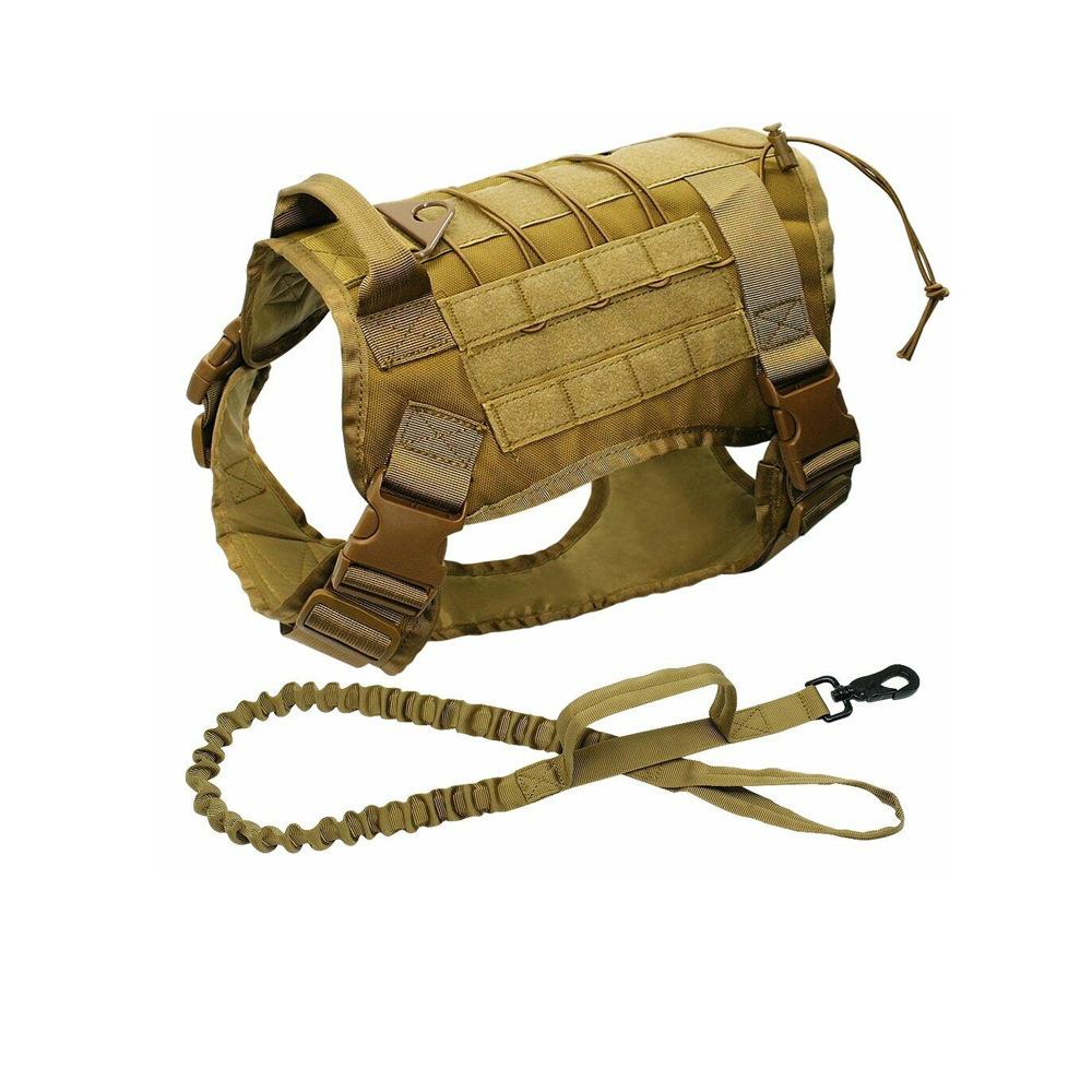Outdoor tactical dog clothes, dog leash, dog vest, dog collar set, explosion-proof impact design