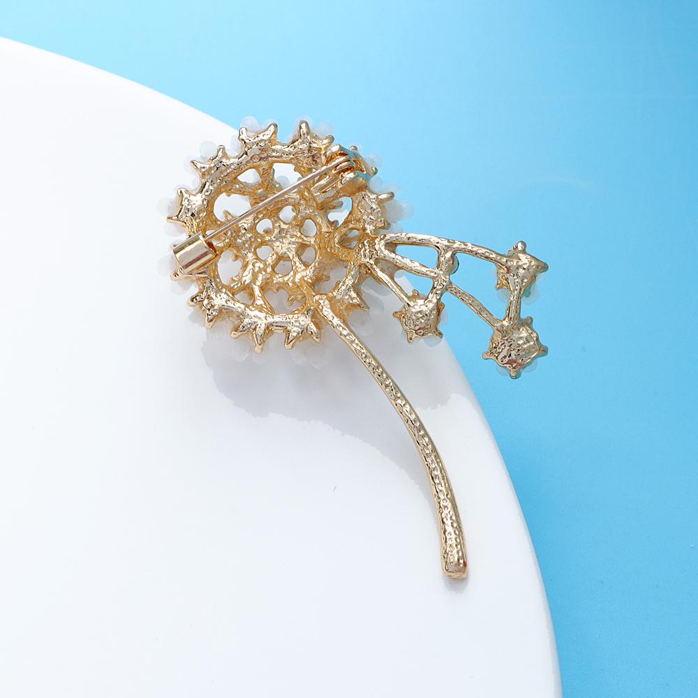 Rhinestone Dandelion Brooch Fashion Flower Pin 2 Colors Available High Quality New 2023