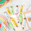 Kawaii Utility Knife Mini Cute Cartoon Letter Open Small Kawaii Box Cutter Portable Stationery Knife Office Accessories Student