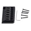 Electric Guitar Saddle Bridge Black Sturdy Durable Guitar Fixed Hardtail Saddle Bridge for Stratocas