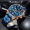 Fashion Men'S Casual Quartz Watch Waterproof Luminous Stainless Steel Watch