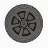 2Pcs/Set Grill Wheels Replacement-Parts 170/177mm 7 Inch BBQ Grill Wheel Barbecue Grills Kitchen Garden Accessories Plastic