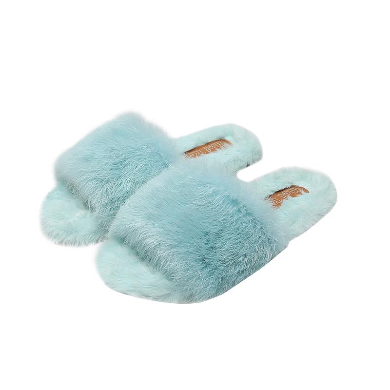 Tøfler dame 2021 høst ny mote yttertøy Mao Mao sko allsidig koreansk versjon student vinter gravid kvinne chic bomullsmopp