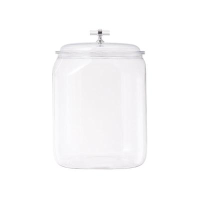 Transparenter feuchtigkeitsdichter Aufbewahrungsbehälter für Kaffeebohnen & Tee mit Deckel - Großes Fassungsvermögen für Küchengetreide & Müsli