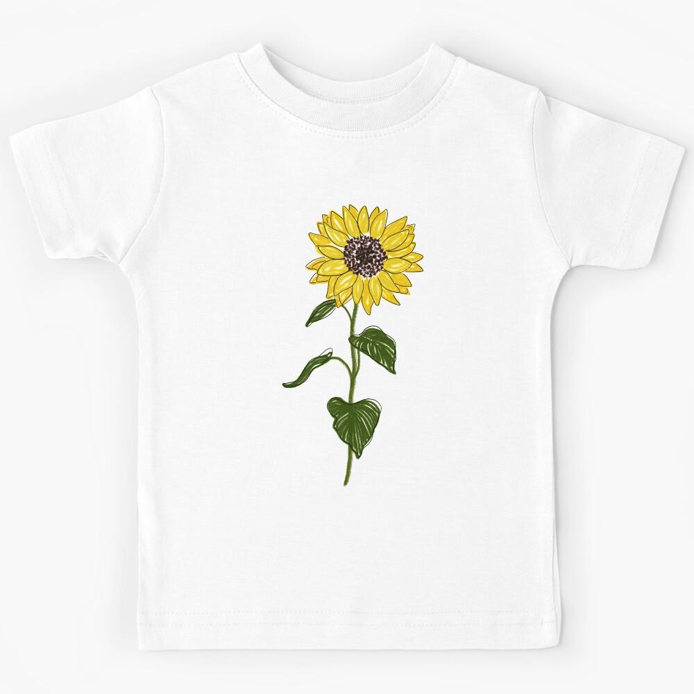 Sunflower sketch Kids T-Shirt 160