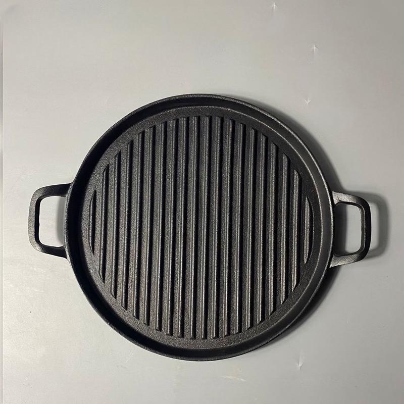 

TLXT Cast Iron Striped Round Grill Pan