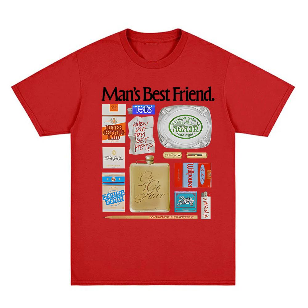 

Сабрина Карпентер-Лучший ДРУГ ЧЕЛОВЕКА Футболка Футболка Летняя Футболка в том же стиле, что и у певицы Корейская 100% хлопок Ropa HombreТопы 4XL