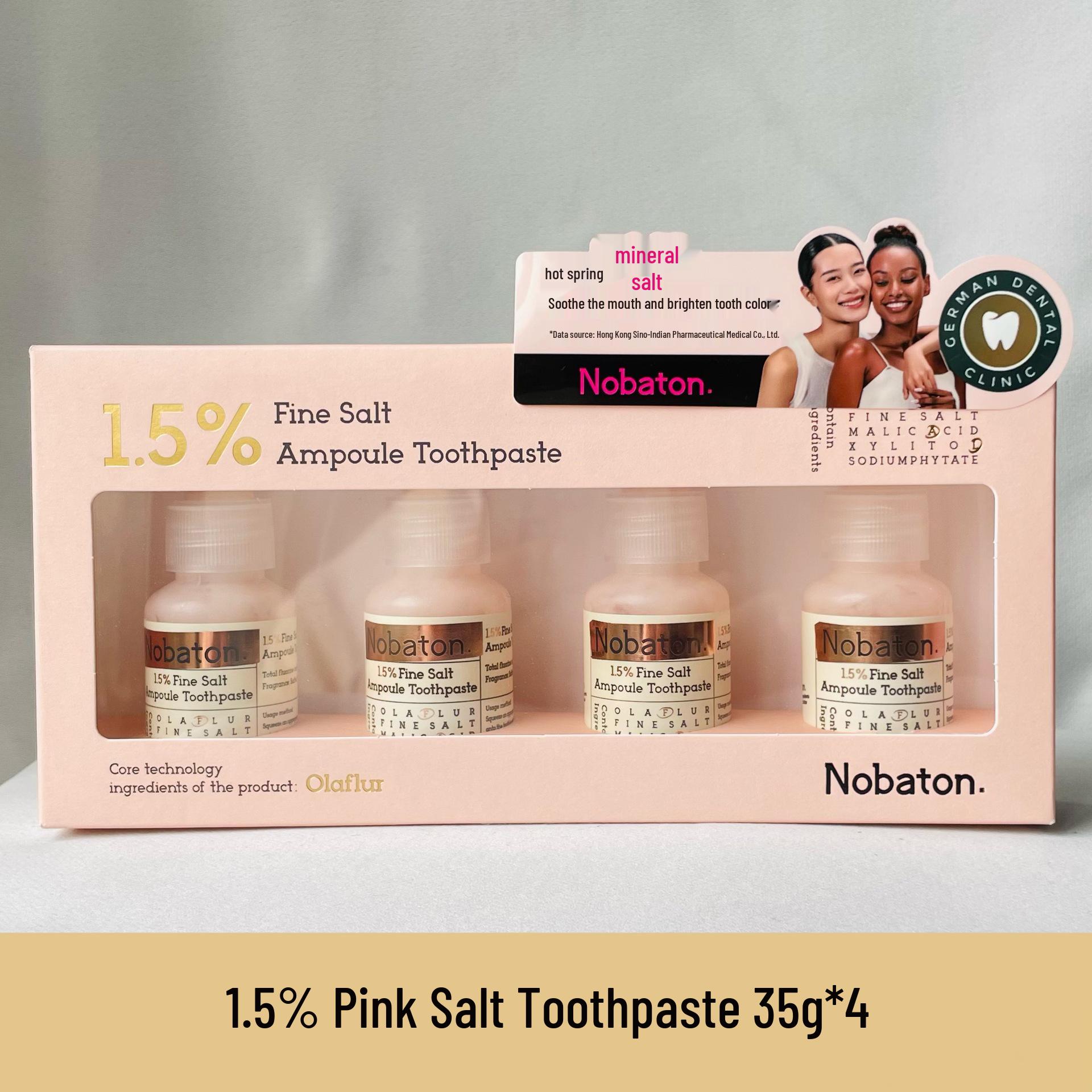 

Зубная паста Nobaton Farm с 1% фруктовой кислоты, 1,5% розовой соли, 2% мастики и 5% гидроксиапатита