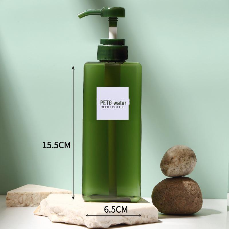 Tragbares Reiseflaschenset für Toilettenartikel - Druckspender mit großer Kapazität für Seife, Shampoo und Lotion