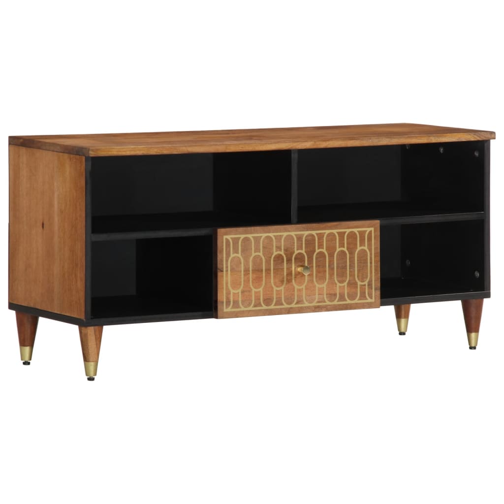 TV Cabinet 100x33x46 cm Solid Mango Wood
