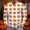 Men's Halloween Long Sleeve T-Shirt Neck Loose Fit Casual Versatile Top