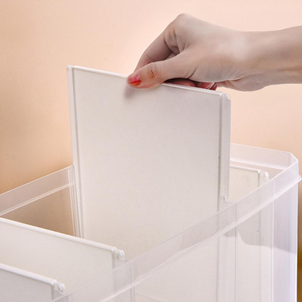 Wandmontierter Getreidespender Küchen-Lebensmittelaufbewahrungsbehälter Reis-Körner-Spender Transparent Separate Versiegelte Vorratsgläser