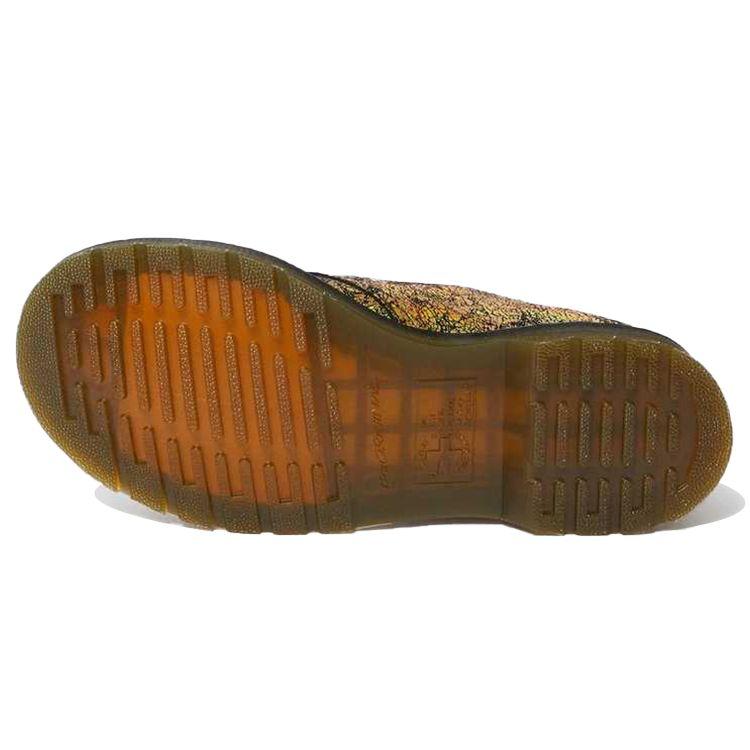 Dr. Martens 1461 Metallic Simple Comfortable Casual Shoes Women Shoes Yellow 25729710