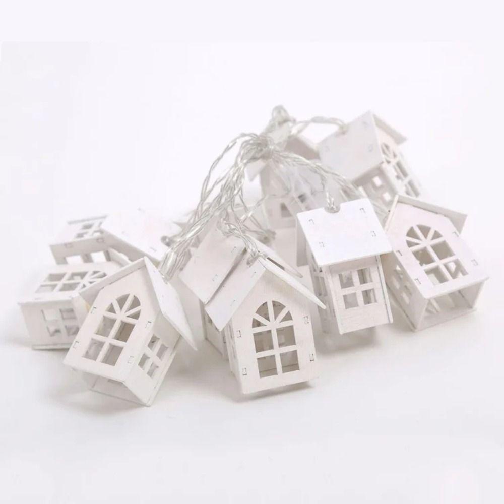10 LED Lights Christmas LED String Lamp Waterproof Wood House LED String Garden Party