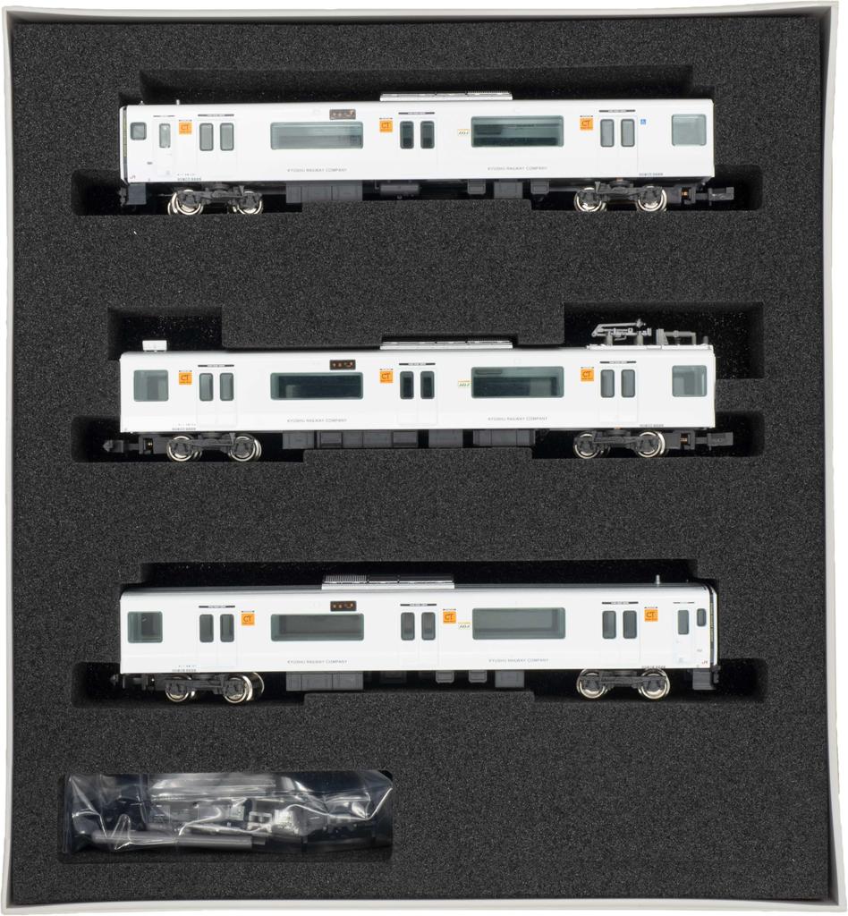 Greenmax N Gauge JR Kyushu 817 Series 3000 Basic Set with Power Model Train 31900 3-Car Unit,