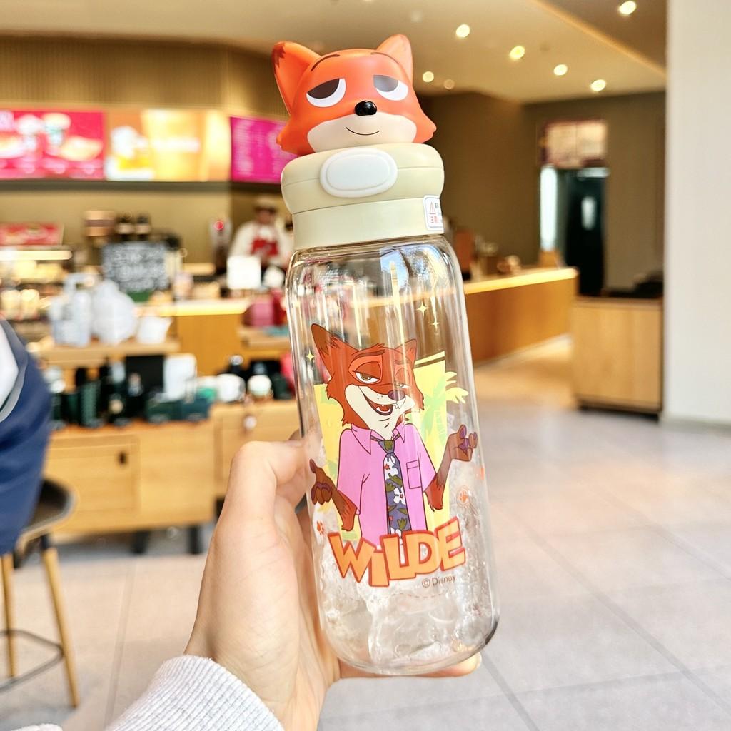 Zootopia Nick And Judy Plastic Space Cup With Locking Lid For Kids And Teens