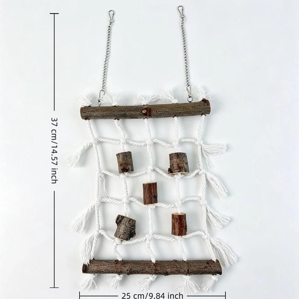 Natural Reptile Weaving Climbing Net Linen-cotton Bird Climbing Frame Climbing Pet Animals