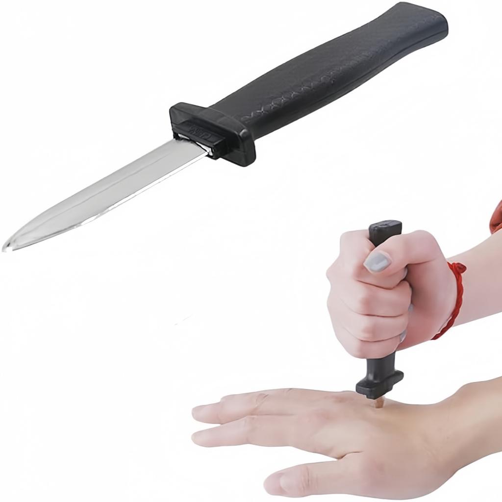 Simulated Telescopic Knife Plastic Props Knife Fake Skills Small Tool Toys Suitable for Halloween April Fool's Day Parties Prank