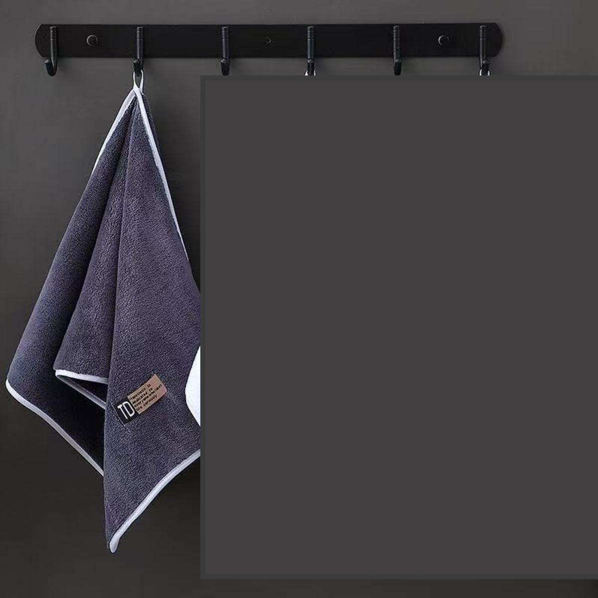 

Деловое взрослое полотенце, устойчивое к загрязнениям и не линяющее, коралловый флис, супервпитывающее, мужской стиль, тканая этикетка, большой носовой платок 35*75 темно-синий